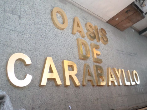 letras en bronce | letreros en bronce
